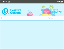 Tablet Screenshot of leisureoptions.com.au